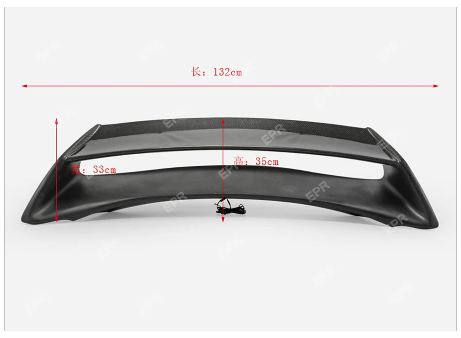 Для Nissan 370Z Z34 AM Стиль FRP+ карбоновый спойлер багажника КРЫЛО кузова Комплект 370Z тюнинг часть AM задний спойлер(с светильник 2009