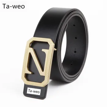 

2016 Hot Sale Fashion Top Qualtiy 100%Genuine Leather Cowhide Smooth Buckle Belts Men's Belts Luxury Ceinture Homme Luxury