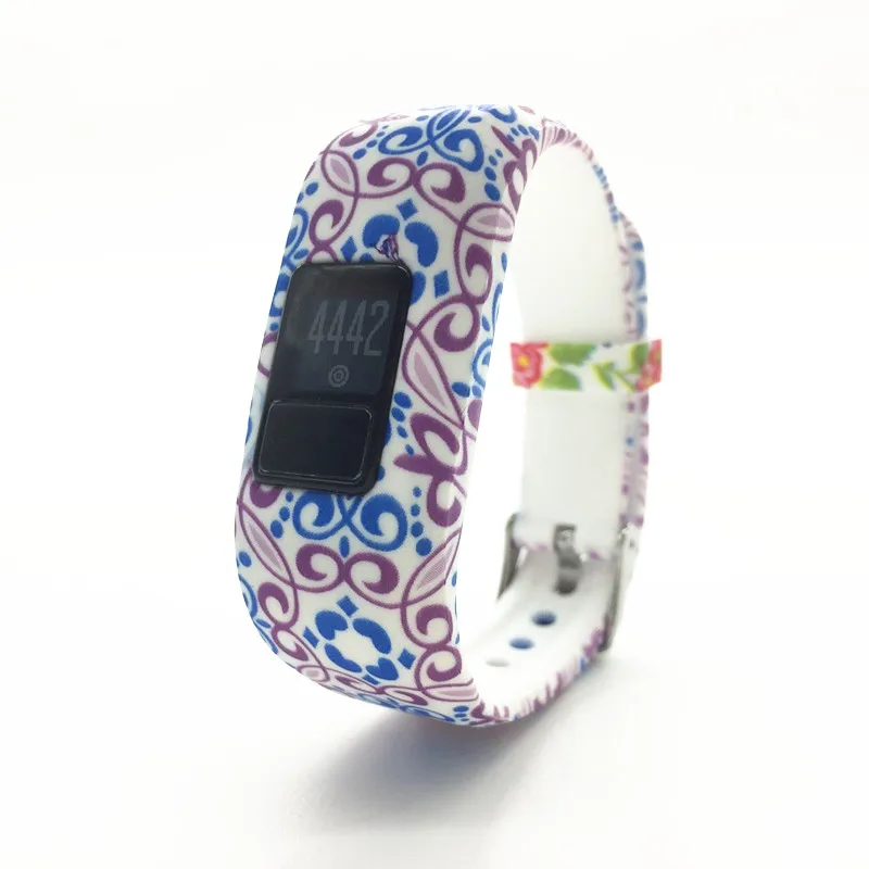 Мягкий браслет на запястье ремешок держатель для Garmin VivoFit Jr/для Garmin VivoFit Jr 2 Junior трекер активности одежда Детский ремешок - Цвет: 7