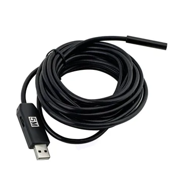 

5M 6 LED USB Waterproof Endoscope Borescope Snake Inspection Video Camera 7mm Hot Worldwide