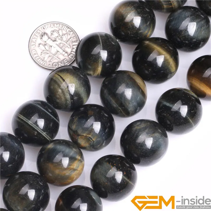 

Blue Tiger's Eye Stone Round Loose Beads For Jewelry Making Strand 15" DIY Jewelry Making Bead 6mm 8mm 10mm 12mm 14mm Selectable