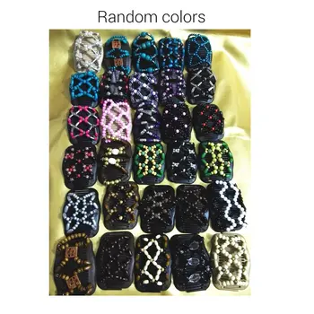

2 Rows Professional Hair Comb Ladies Magic Beads Elasticity Double Bead string Clamp Stretchy Acces Valentine's Day