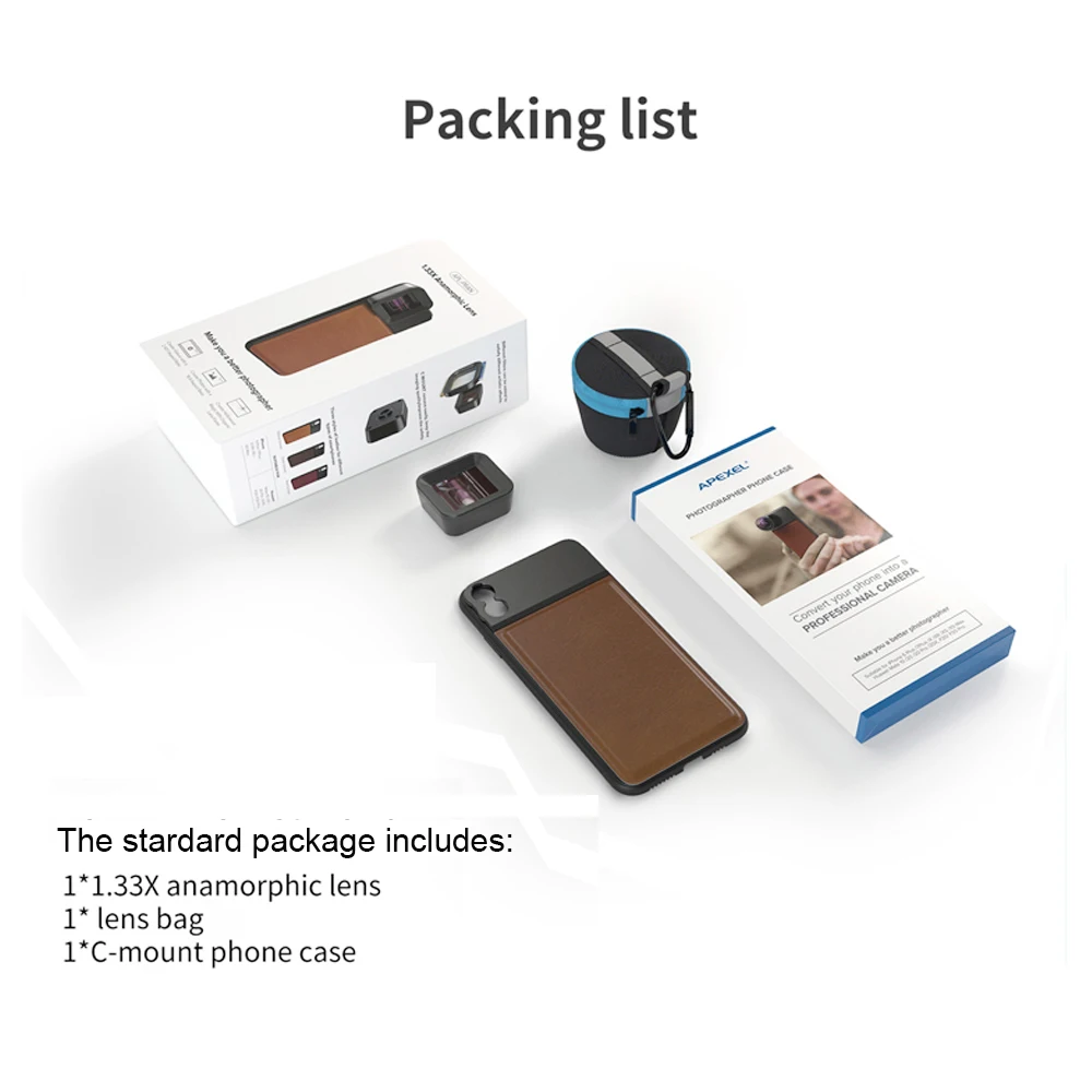 APEXEL HD professional moive Lens 1.33x WideScreen