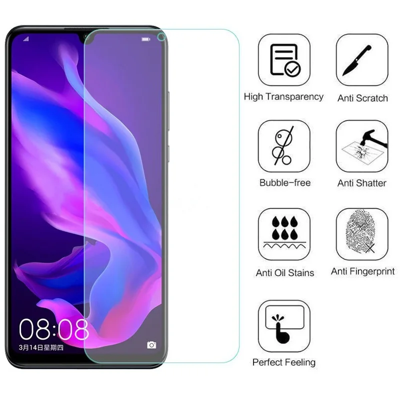 

9H Tempered Glass Screen Protector For Huawei Honor 8S 10I 8A 8X 8C View 10 Lite Honor 7C Pro 9 Lite 7S JSN-L21 Protective Flim