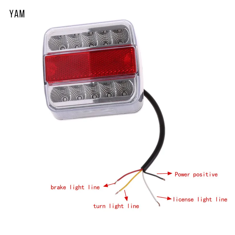 YAM 1 шт. DC 12 В водонепроницаемый 14 светодиодный фонарь для грузовика автомобиля