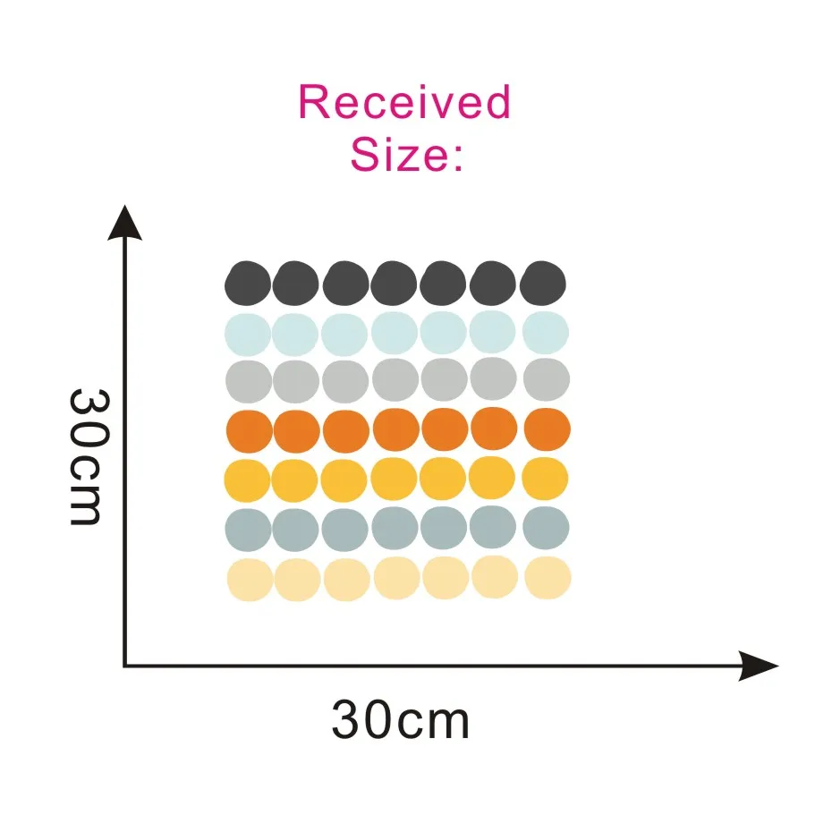 Цветные настенные наклейки в горошек, современные детские наклейки, сделай сам, детские обои, ПВХ, высокое качество, настенные наклейки, детская комната, домашний декор - Цвет: CCS4005O