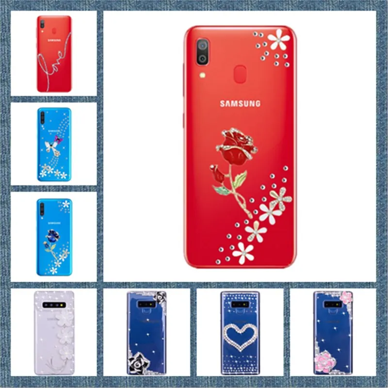 

Bling Case For Samsung Galaxy A50 A30 Case S8 S9 S10 Plus A7 A3 A5 2017 J2 Pro J3 J5 J7 2016 2017 A6 Plus J6 2018 phone Case