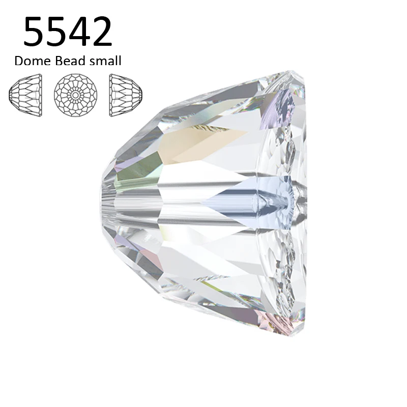 (1 шт.) 100% оригинальные бусины Swarovski 5542 купольные сделаны в Австрию россыпью Стразы