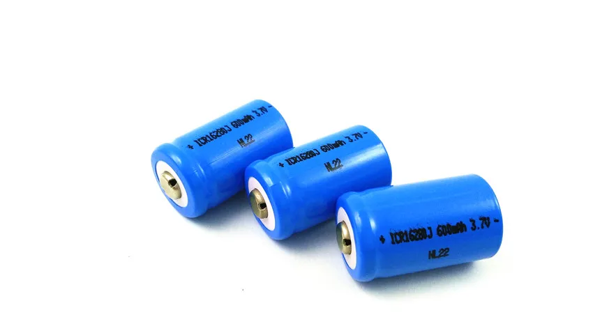 

10pcs 3.7v ICR 16280 rechargeable lithium ion battery cell 600MAH for LED flashlight torch and speaker