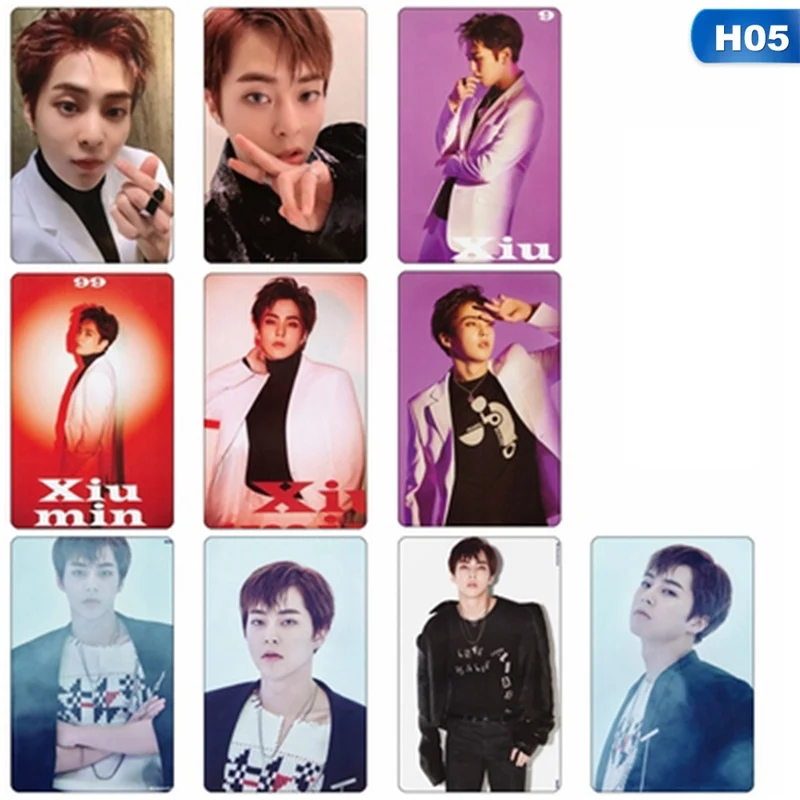 Альбом KPOP EXO любовь выстрел Self Made бумага ломо карты фото плакат в виде карты HD фотобумага игрушек, для подарка, для фанатов - Цвет: H05