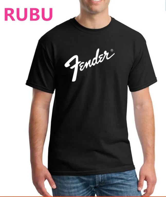 

2017 RUBU Guitar Fender t-shirt fitness men&Men t shirt tops cotton short sleeve o neck blusas C5563