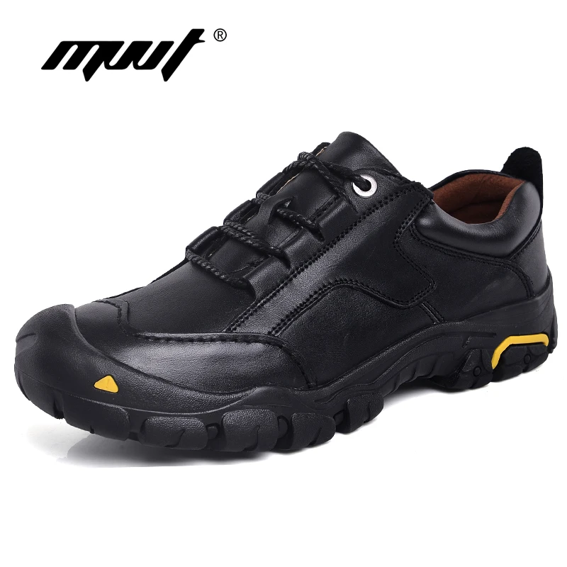 Мужские кроссовки из натуральной кожи на весну 2019|boots mountain|genuine leather hiking shoeshiking boots |