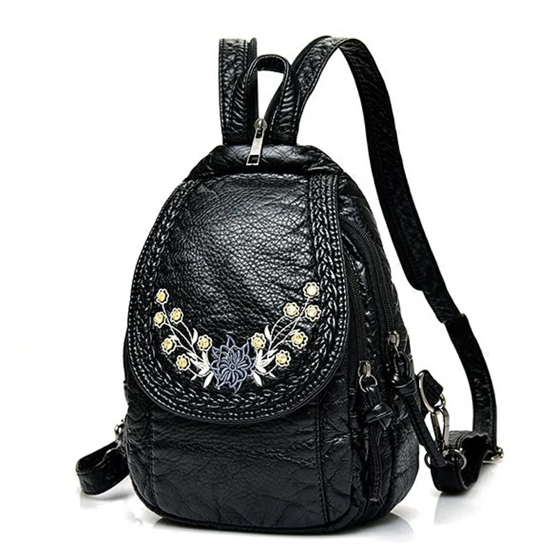 

High Quality PU Leather Backpacks 2017 Fashion Women Backpack Retro Women Shoulder Bags Racksuck Cute Backpack Casual Daypacks