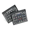 AHKNORMAILCUI 12 Pair/lot 3/4/5/6mm Round Crystal Rhinestone Magnet Stud Earring Puck Womens Magnetic Fake Ear Plug Body Jewelry 2