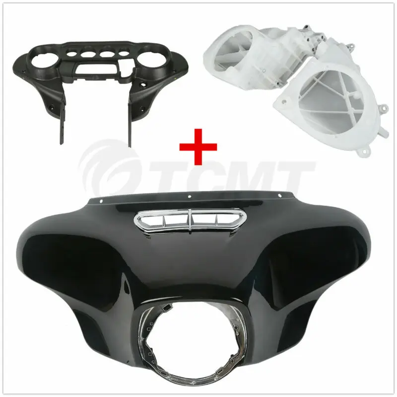 

Motorcycle Inner+Outer Fairing W/ Speakers Cover For Harley Davidson Touring 14-19