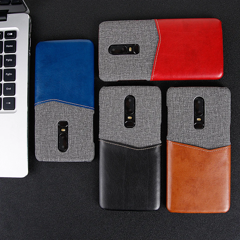Модный кожаный чехол для телефона one plus 6 с карманом карт задняя крышка T ONE Plus Coque