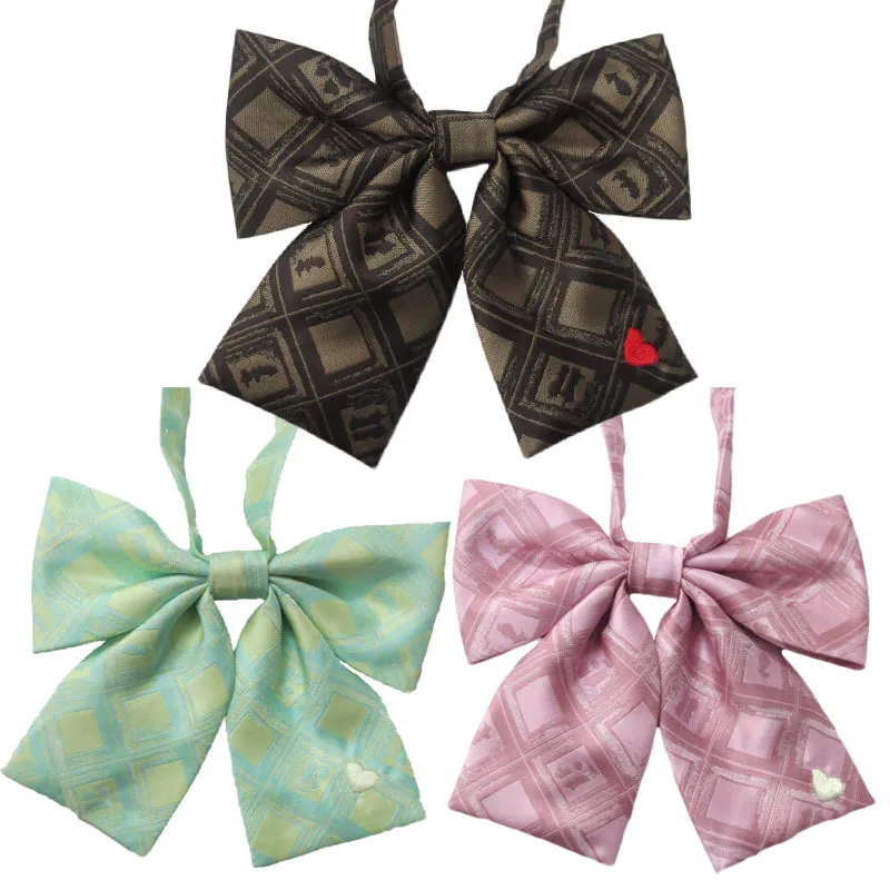 2 шт./партия школьная форма для японской средней школы одежда шоколадные конфеты сетки милый галстук-бабочка