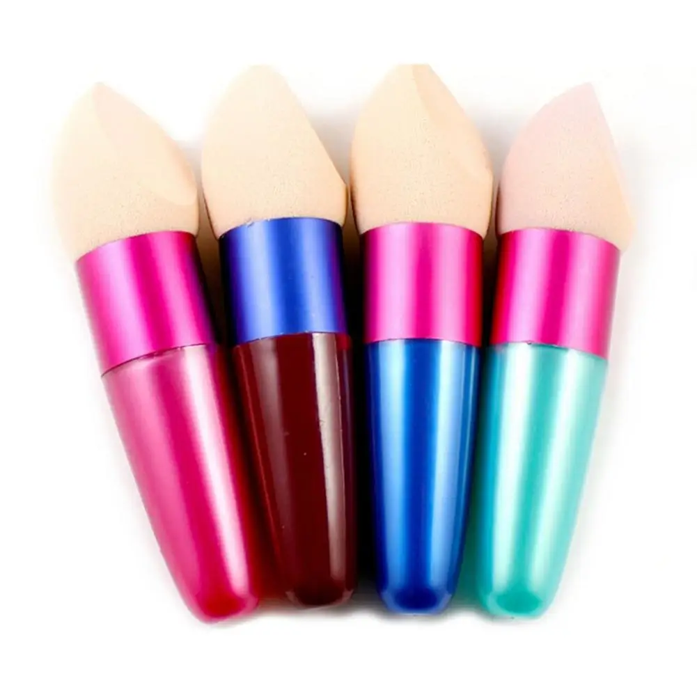 1 шт. Косметическая пуховка пудра слоеная гладкая Женская основа для макияжа Губка красота для макияжа Инструменты Аксессуары форма ручки