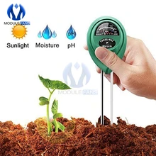 Medidor de umidade e ph do solo 3 em 1, com testador digital, detector de teste de ph, umidade, para plantas, jardim, hidropônico ferramenta,