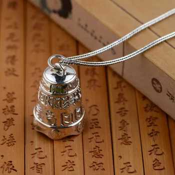 

Thai silver wholesale S925 Sterling Silver Pendant antique crafts all Buddha Heart Charm Pendant explosion gift