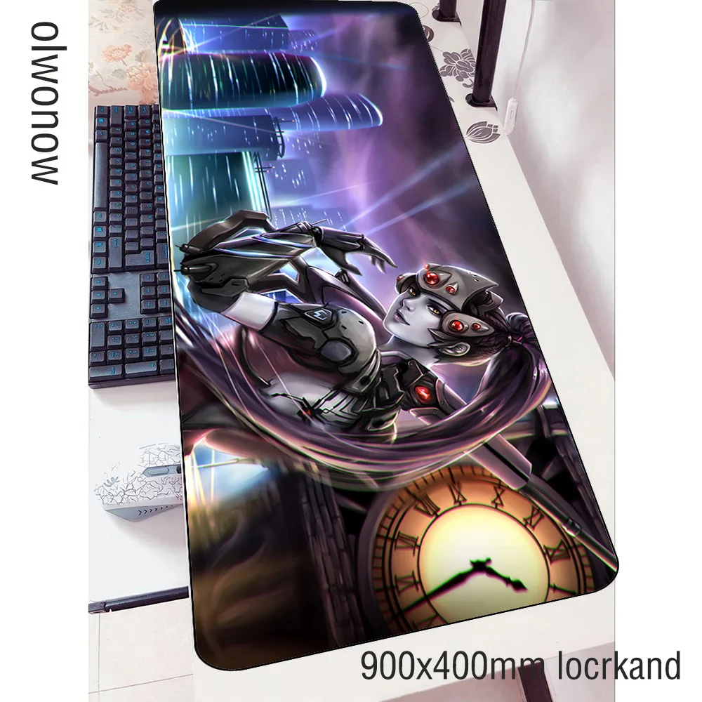 Коврик для мыши overwatch геймер милый 90x40 см notbook игровой коврик Большой 3d ПК