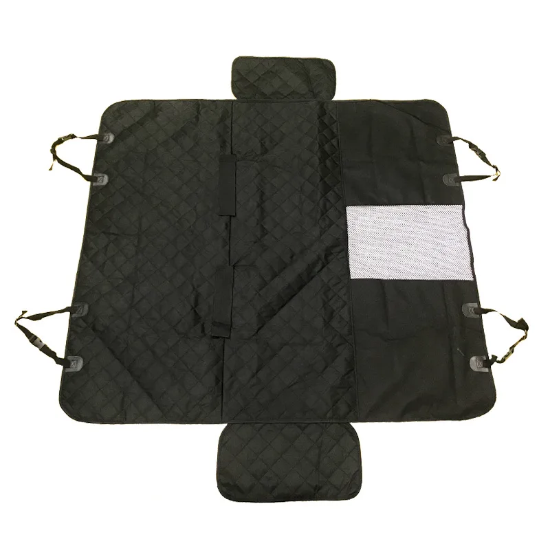 

Dog Car Seat Cover View Mesh Waterproof Pet Carrier Car Rear Back Seat Mat Hammock Cushion Protector With Zipper And Pockets