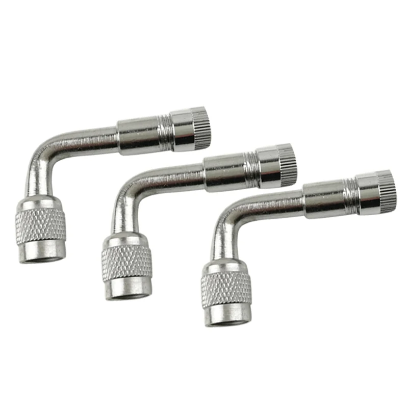2 St/ücke 90 Grad Reifen Ventilverl/ängerung Adapter Motorrad Auto Reifen Stem Extender