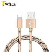 Newest 8 pin Metal Braided Wire Sync Data Charger USB Cable For iPhone 6 7 6s plus 5 5s iPad 4 Air 2 Mobile Phone Cables