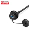 Cnlinko YU-USB открытый 9-контактный водонепроницаемый разъем USB 2,0 переходник гнездовой панельный разъем + 1 м кабель для передачи данных USB3.0 разъем ► Фото 3/6
