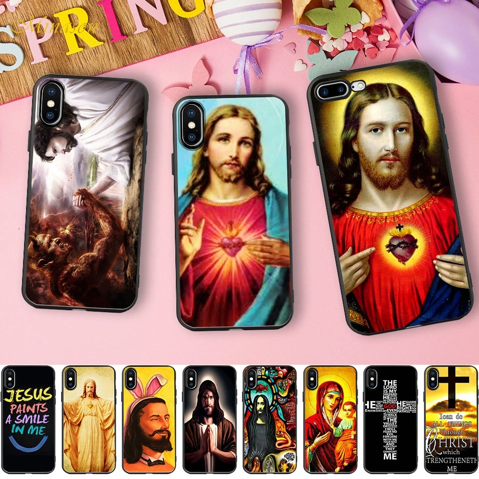 Кресты Jesus Christ в стиле цитаты силиконовый чехол для iPhone X 11 Pro 5S XR XS Max 6 6S 7 8 плюс