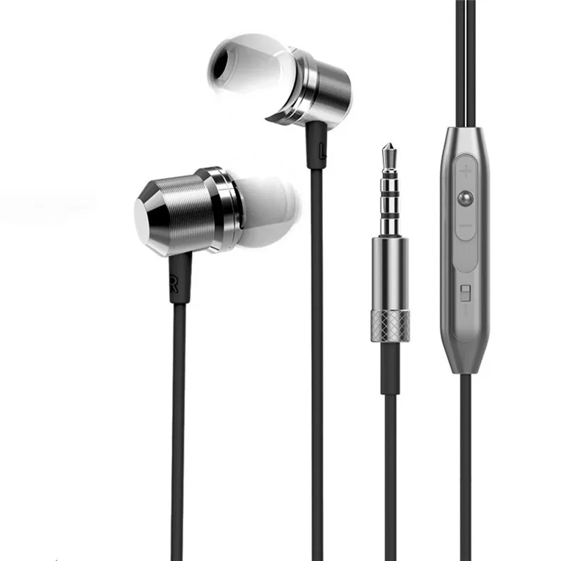 Новые наушники-вкладыши для телефона mp3 bass earbud стерео наушники для samsung для sony earpiece H40 - Цвет: Черный