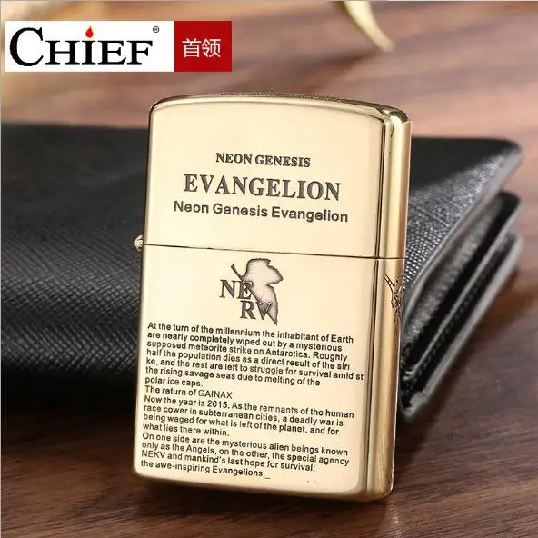 Основная зажигалка оригинальная Подлинная керосиновая Зажигалка Evangelion windproof