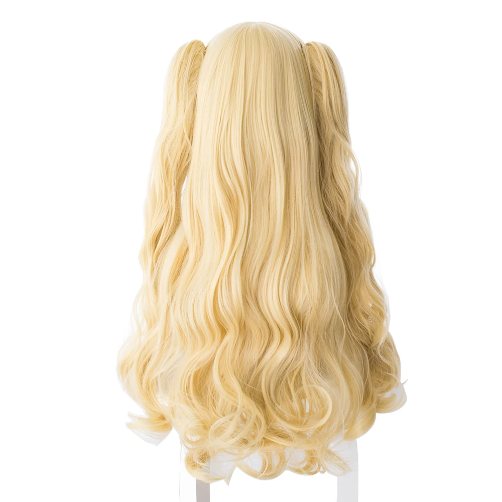 Fate Grand Order косплей парик Ereshkigal слуга Лансер блонд синтетические накладные волосы парик Кепка Хэллоуин косплей
