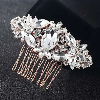 

12pcs/lot Wholesale Women's Hair Combs Jewelry Rhinestone Hair Accessories For Party Gifts Woman Wedding Bridal Combs