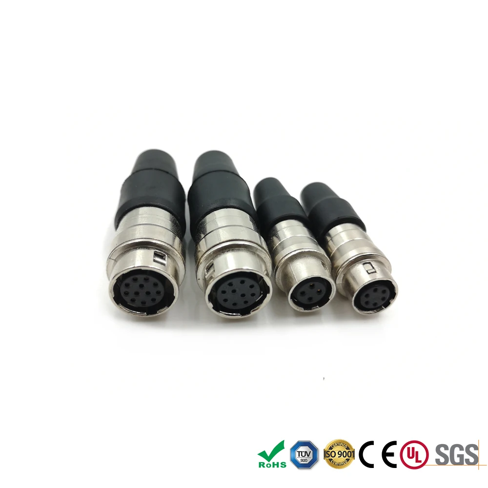 Hirose HR 10A 4 6 10 12 контактный разъем для ПЗС камеры и объектива красный питания