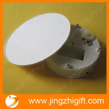 Fashion on white velvet electric rotary jewelry cell phone rotating turntable display base free shipping