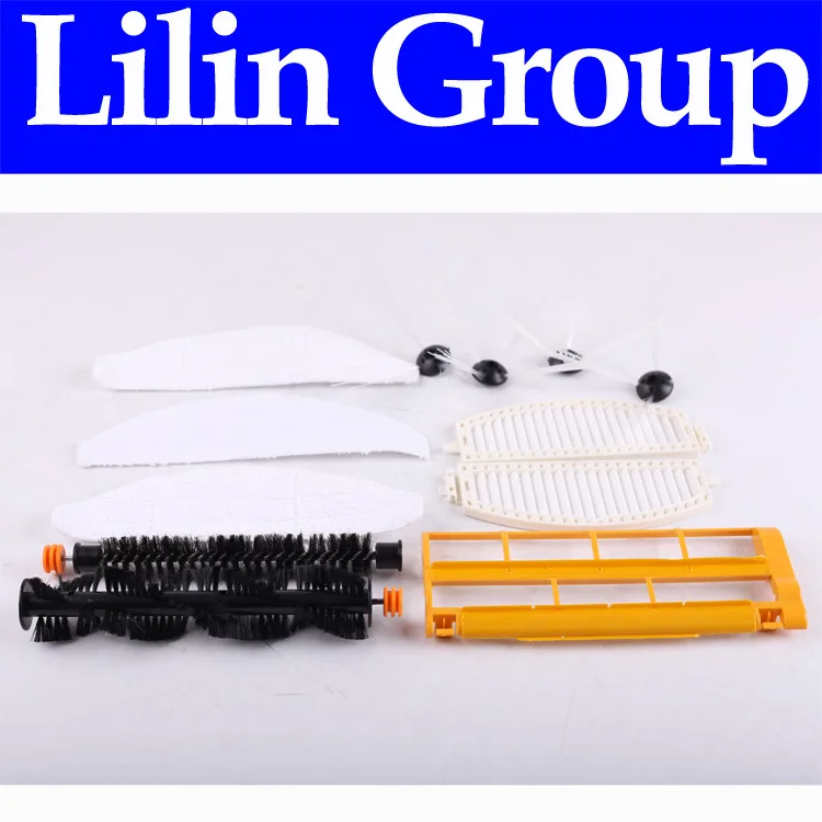 

(For LL-D6601) Spareparts Pack for Robot Vacuum Cleaner LL-D6601,Main Brush,Dusting Brush,Side Brush,HEPA Filter,Brush Guard,Mop