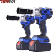 TENWA 18V 3600mAh Brushless/ Cordless Electric Wrench Impact Socket Wrench Li Battery Hand Drill Installation Power Tools
