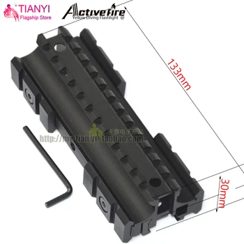 

Aluminum riflescope mount rail Rail Mount with Hex Wrench for MP5/G3 gun hunting accessories scope bases