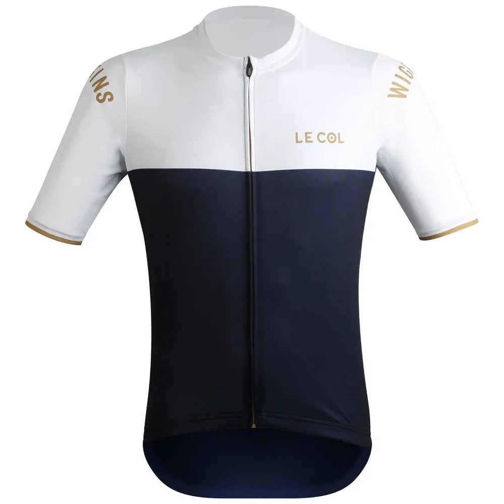 Полиэфирные ткани LE COL от WIGGINS SPORT JERSEY pro team aero дышащая велосипедная рубашка для езды на велосипеде MTB Одежда для дорожного велосипеда