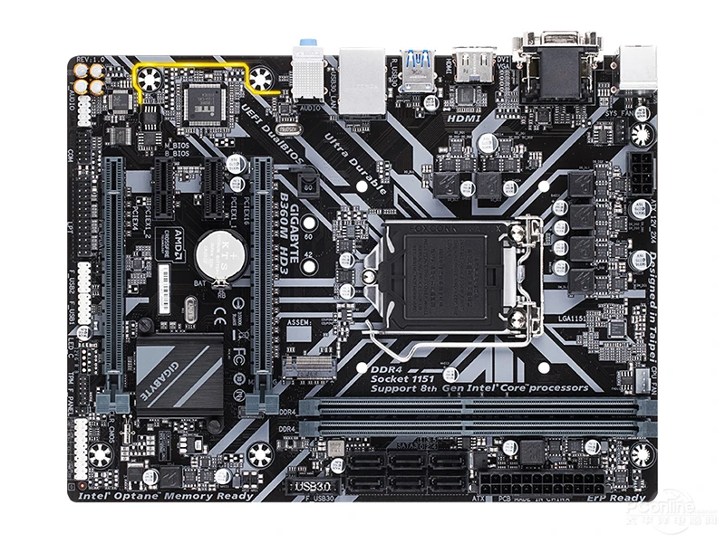 Новая Gigabyte B360M HD3 оригинальная материнская плата LGA 1151 DDR4 B360 настольная