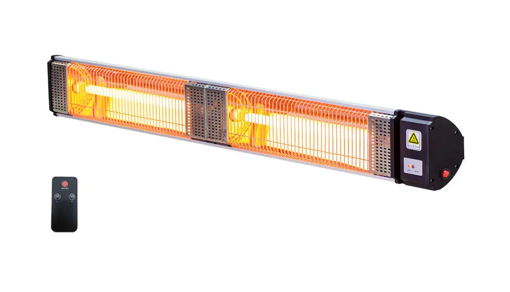 

Commercial Alfresco Strip Patio Heater 2000W Electric Outdoor Heater Instant Heating High Efficiency