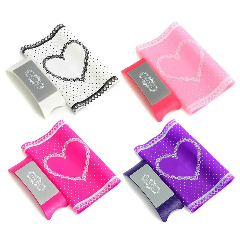

1Set Nail Art Equipment Advanced Silicone Plastic Pillow Hand Holder Cushion Table Mat Pad Foldable Washable Salon Manicure Tool