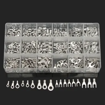 

330Pcs Electrical Wire Connector Bare Cord Crimp Terminals Spade Assorted Kit