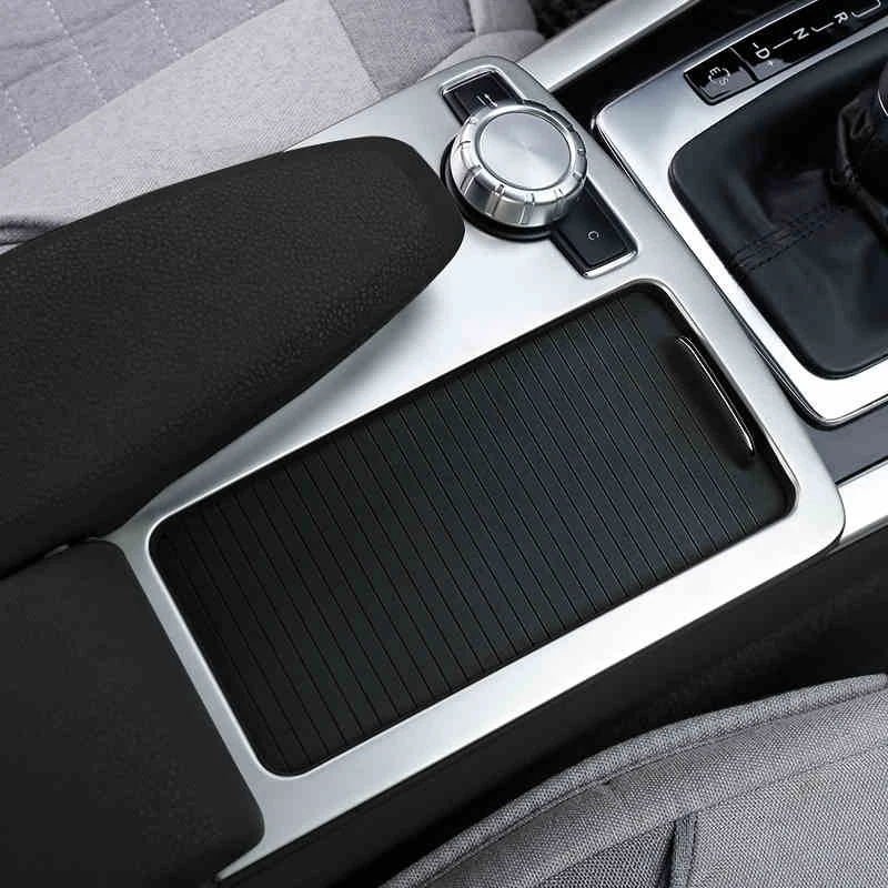

Car Inner Console Gear Shift Box Sequin Water Cup Holder Frame Cover Trim Strips For Mercedes Benz E class W212 Coupe W207 C207