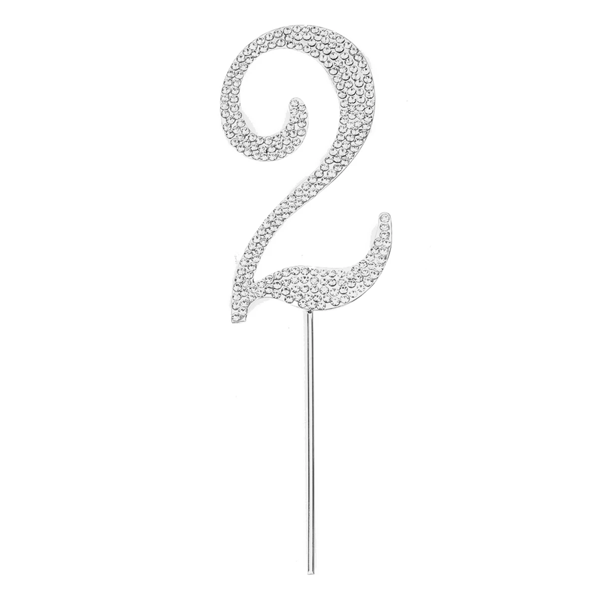2 Rhinestone Cake Topper Cake Top Flag Decoration for Baby Shower Birthday Party Wedding Supplies - Цвет: 2