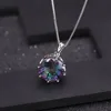 GEM'S BALLET-colgante de GEMA de cuarzo mística para mujer, collar clásico de 9,6 quilates, arcoíris Natural, Plata de Ley 925, joyería fina ► Foto 2/6