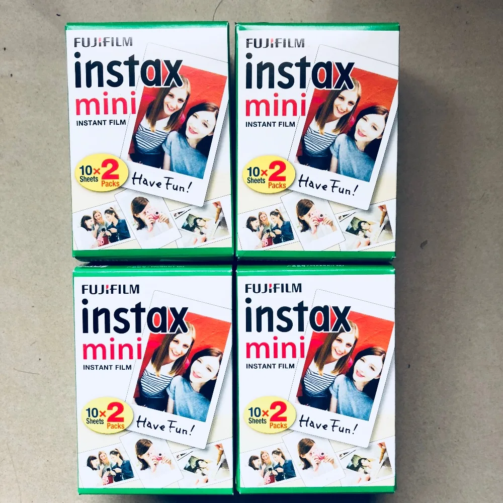 Оригинальная пленка Fujifilm Instax Mini 100 листов 80 листов 60 40 20 для Fuji Instax Mini camera 9 7s 8 90 25 55 Share SP-1 SP-2