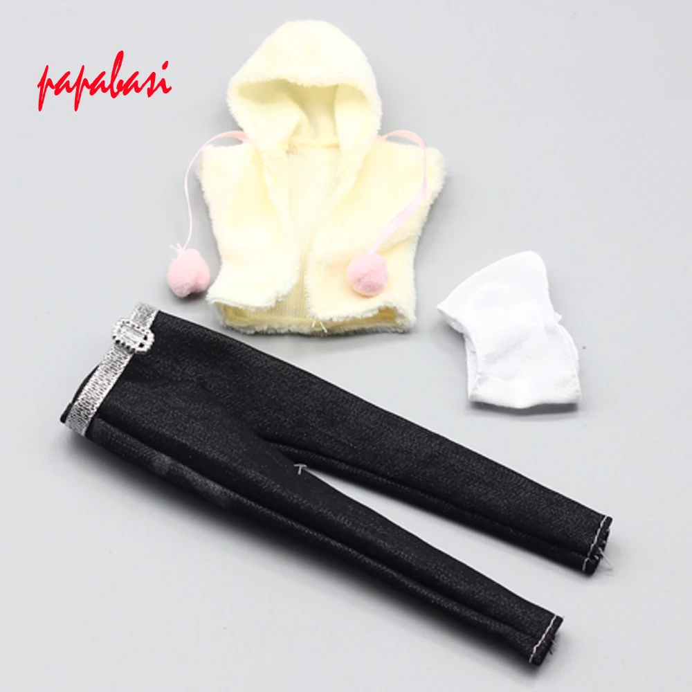 1Set clothes Suits For Barbie doll Leisure coat accessories gift toy