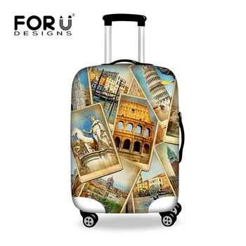 

Vintage Luggage Protective Dust Cover to 18-32 inch Trunk Case Waterproof Travel Suitcase Cover Stretchable Luggage Accessories